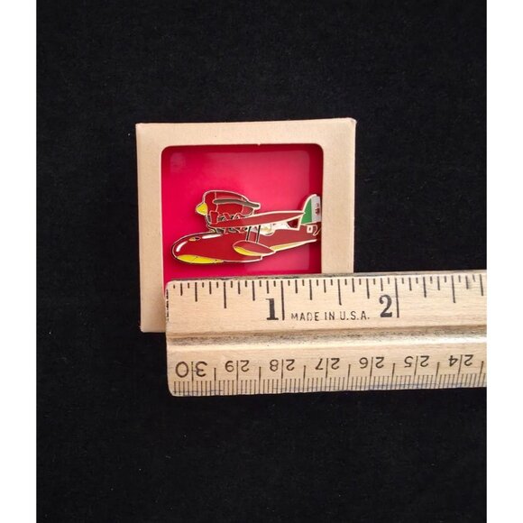Studio Ghibli Park Japan Exclusive Porco Rosso Savoia S.21 Seaplane Pin Badge - Picture 3 of 4